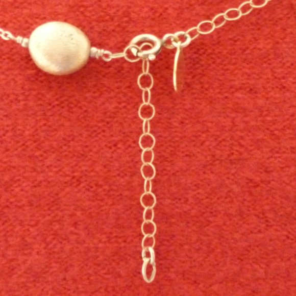 Athena Designs Gold Tone Necklace with Stations - Picture 3 of 3